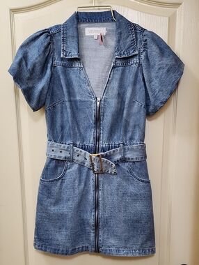 veveret denim dress Veveret | Dresses | Washed Denim Fringe Dress